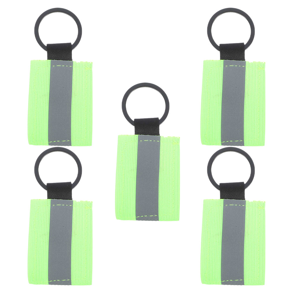 Running Visibility Gear - 5 шт. двусторонних светоотражающих брелоков-меток из
