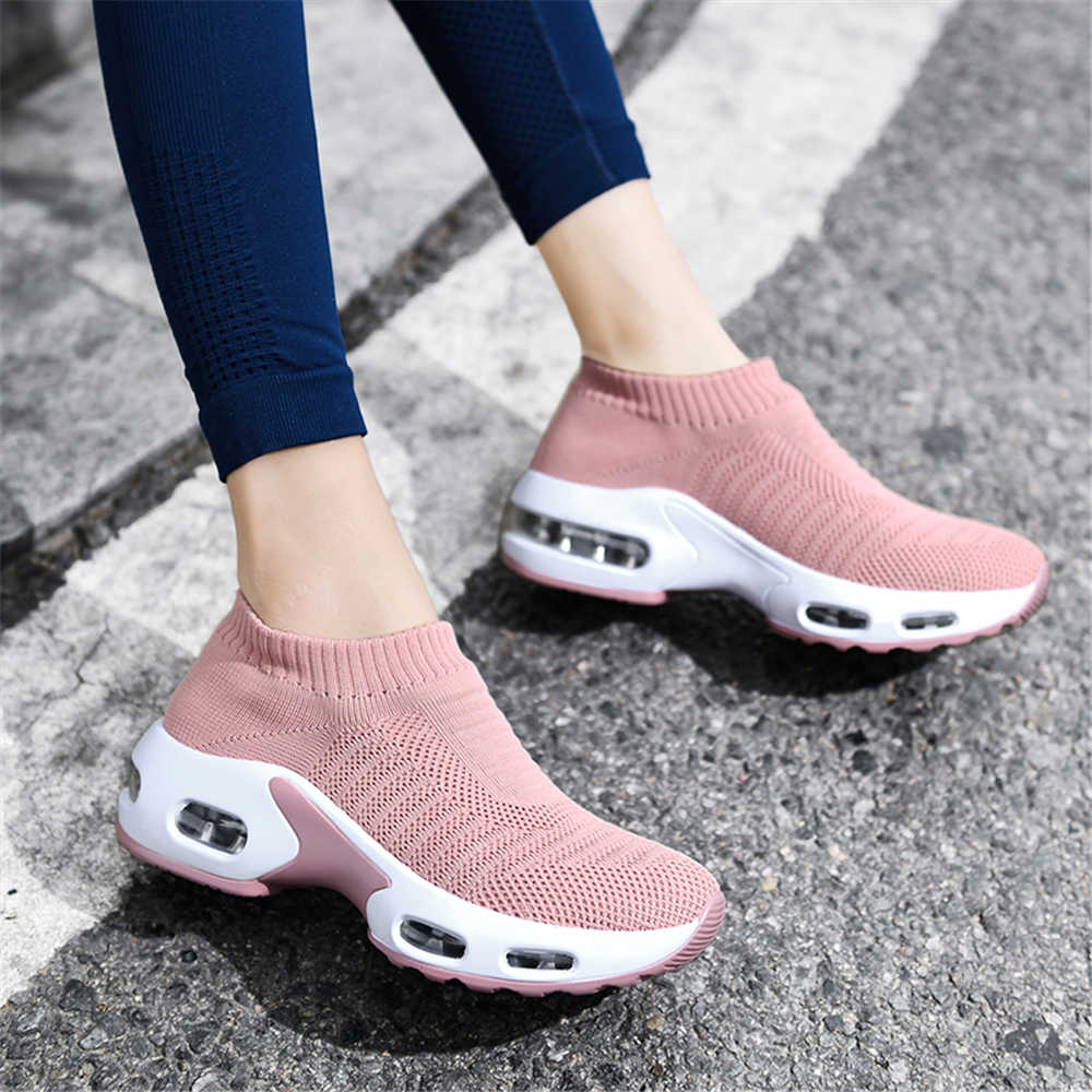 Running Shoes Women - Женские ботинки на каблуке большого размера