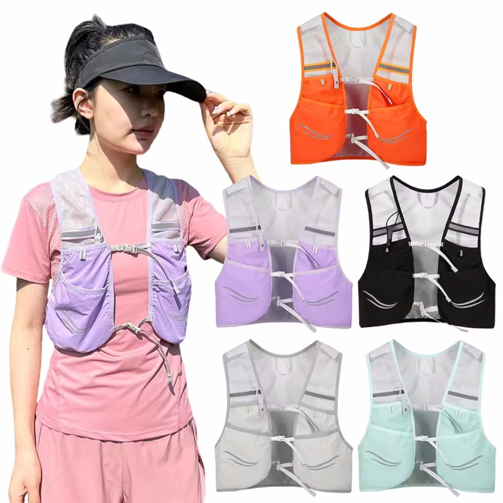 Hydration Vest - Светоотражающий жилет для бега, гидратация, нагрудная