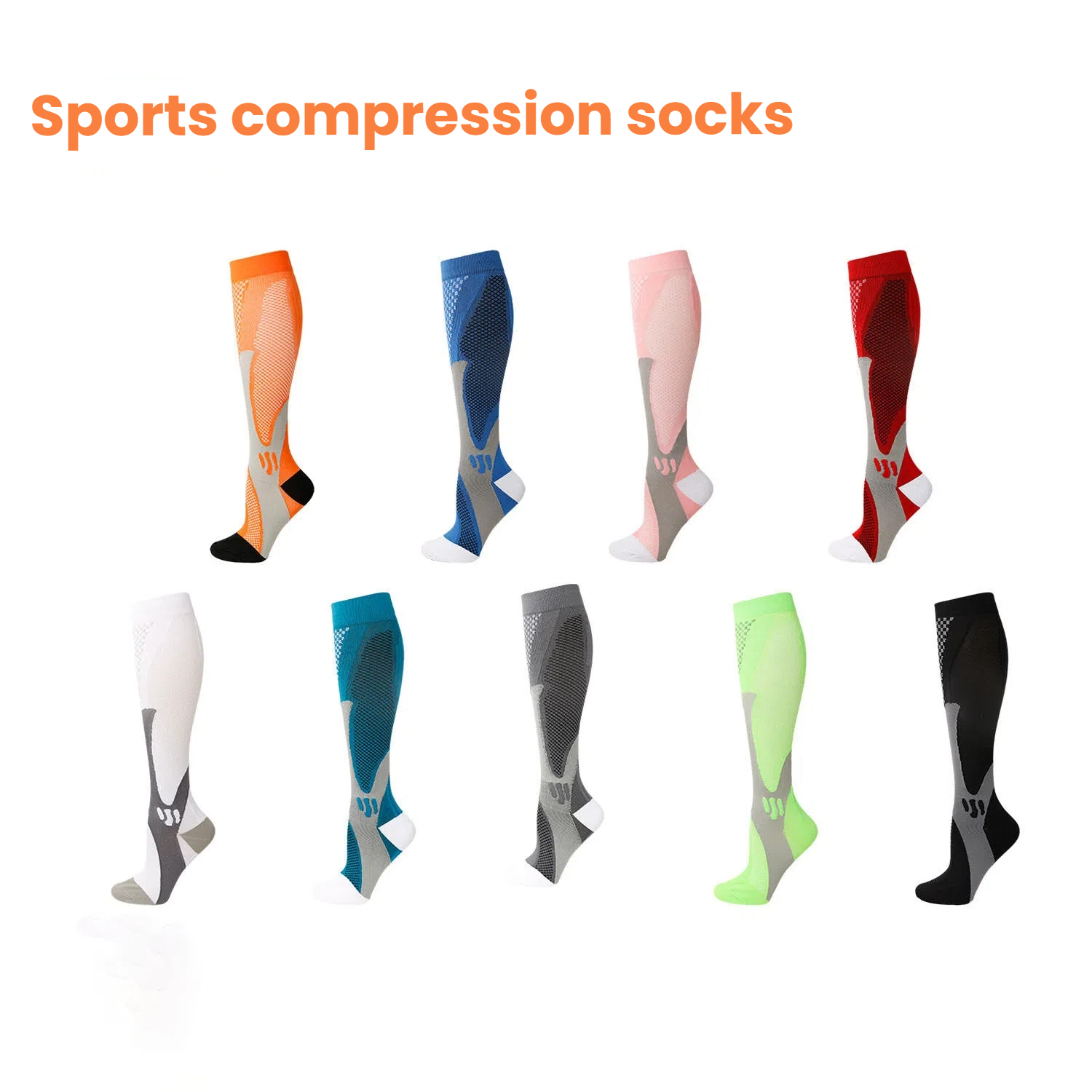 Sports Socks - Нейлоновые компрессионные носки для мужчин и