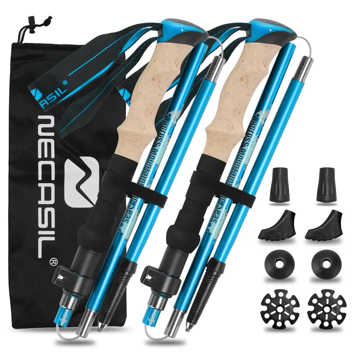 Набор из 2 легких складных тре – обзор и цена Trekking Pole Carbon