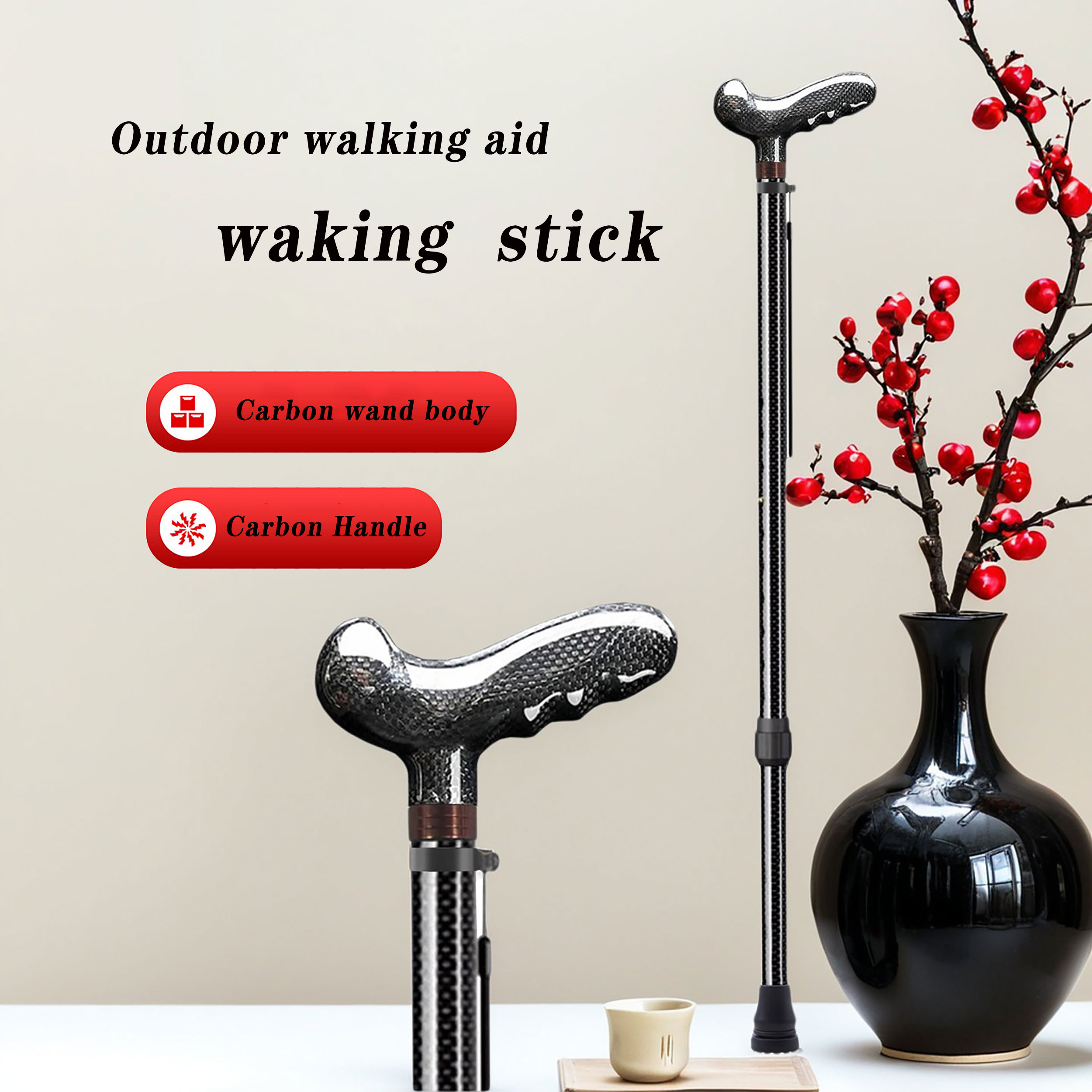 Ультралегкая телескопическая т – обзор и цена Trekking Pole Carbon